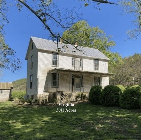 Circa 1900 Virginia Fixer Upper Farmhouse With 3.41 Acres, Views Under $130K Virginia Farmhouse, 1900 Farmhouse, Fixer Upper Farmhouse, Warm Springs, Mini Farm, River Trail, Mountain Views, Fixer Upper, Mountain View