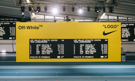 Off-White™ & Nike's Track & Field Event: Photo Recap Nike Event, Nike London, Athletic Center, Nike Track And Field, London Bars, Garage Cafe, Event Experience, Track Field, Event Photos