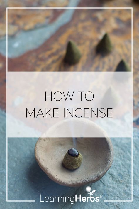 Incense Diy, How To Make Incense, Homemade Incense, Make Incense, Diy Incense, Aromatic Plant, Burning Incense, Witchy Crafts, Sweet Smell