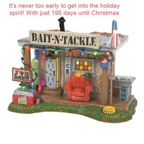 🎄✨ Only 195 days until Christmas! It's never too early to start planning your holiday village, and what better way to kick things off than with the Department 56 National Lampoon's Christmas Vacation Bait and Tackle Shop? This charming piece brings a touch of rustic charm and classic humor to your festive display. Whether you're a seasoned collector or just starting out, this delightful addition will surely reel in the holiday spirit. Get ready to create magical memories and deck the halls in... Bait Shop, National Lampoon's Christmas Vacation, Cousin Eddie, National Lampoons Christmas, Lampoons Christmas, Shop Buildings, National Lampoons Christmas Vacation, Bait And Tackle, Lampoon's Christmas Vacation