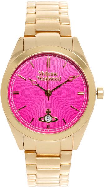 Vivienne Westwood watch Unusual Watches, Team Pink, Pink Watch, Online Mens Clothing, Chronograph Watch, Vivienne Westwood, Vintage Jewellery, Latest Fashion Clothes, Gold Watch