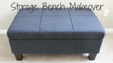 Storage Bench Makeover, Bench Makeover, Marble Balloons, Hollywood Party Decorations, Chest Bench, Decorating Crafts, Diy Home Accessories, Upholstered Chair, Weekend Projects