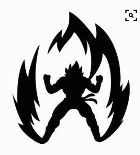 Goku silhouette, negative space - Visit now for 3D Dragon Ball Z shirts now on sale! Goku Decal, Dragon Ball Z Super Saiyan, Goku Saiyan, Super Saiyan Goku, Laptop Decal Stickers, Dragon Ball Z Shirt, Laptop Vinyl Decal, Dragon Ball Artwork, Silhouette Art