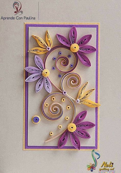 Quilling Cards Ideas Beautiful, Quilling Wedding, Quilling Flower Designs, Neli Quilling, Beautiful Baskets, Paper Quilling Tutorial, Paper Quilling For Beginners, Paper Quilling Flowers, Paper Quilling Cards