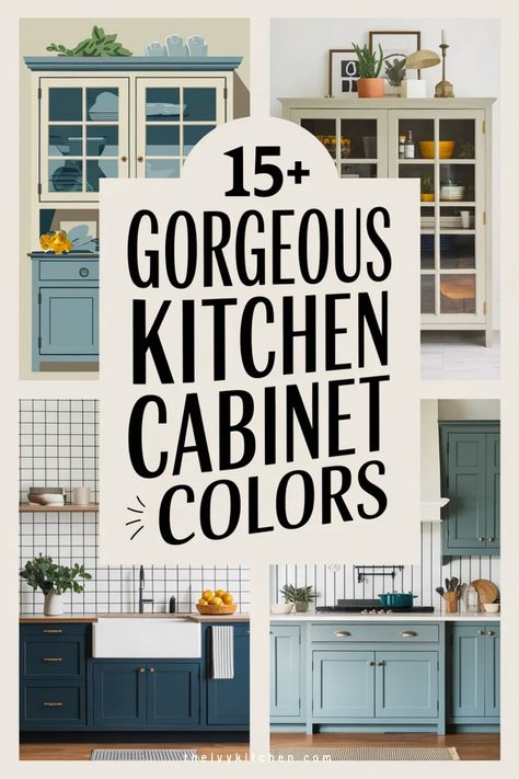 15+ gorgeous kitchen cabinet colors in various styles and shades. Best Way To Repaint Kitchen Cabinets, French Country Kitchens Farmhouse Cabinet Colors, Country Kitchen Painted Cabinets, Light Coloured Kitchen Cabinets, Painted Cupboards Kitchen Two Colors, Best Grays For Kitchen Cabinets, Painted Metal Kitchen Cabinets, Kitchen Bright Colors Ideas, Kitchen Cabinet Refinishing