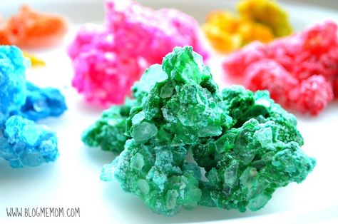 homemade rocks and gems for kids Sensory Activity, Cool Science Experiments, Messy Play, Preschool Science, Science Experiments Kids, Play Food, Rocks And Gems, Teaching Science, Kids Play