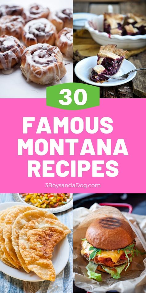 Wyoming Food Recipes, Montana Recipes, Elk Burgers, American Cuisine Recipes, State Recipes, Cherry Turnovers, Regional Recipes, Restaurant Recipes Famous, Florida Recipes