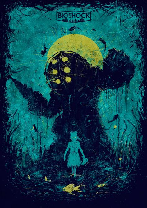 Bioshock on Behance Bioshock Artwork, Hacker Logo, Bioshock Rapture, Bioshock Game, Bioshock Art, Bioshock Series, Bioshock 2, Bioshock Infinite, Half Life