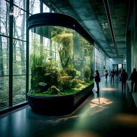 Cool Fish Tanks, Idea Box, Public Architecture, Fish Tanks, Aquariums, Fish Tank, Terrarium, House Design, Fish