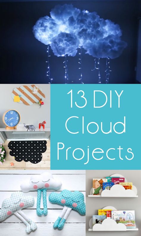 Is your head in the clouds? Mine too! At least it will be with these 13 DIY cloud projects - I absolutely love these unique craft ideas, and you will too! Cloud Crafts, Unique Craft Ideas, Easy Paper Crafts For Kids, Paper Clouds, Cloud Craft, Diy Clouds, Best Craft Ideas, Craft Templates, Easy Decor