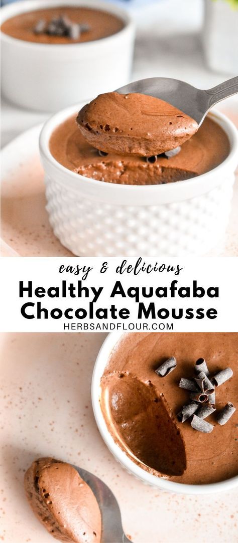 Chickpea Water Mousse, Chickpea Chocolate Mousse, Aquafaba Recipes Healthy, Recipes With Aquafaba, Chickpea Liquid Recipes, What To Do With Aquafaba, Vegan Aquafaba Recipes, Chickpea Pudding, Aqua Faba Recipes