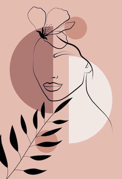 Minimalism abstract modern print set log... | Premium Vector #Freepik #vector #minimal-line #contemporary #abstract-line-art #organic-lines Minimal Art Drawing, Makeup Artist Cards, Feminine Line Art, Artistic Logo, Boho Illustration, Boho Painting, Line Artwork, Graphic Design Photoshop, Organic Lines