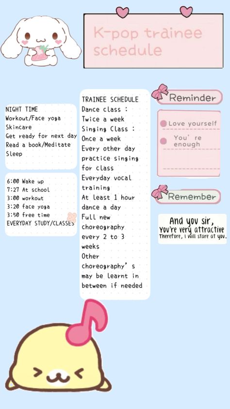 #kpop#traniee#schedule Idol Schedule, Kpop Idol Schedule, Kpop Schedule, Trainee Kpop Schedule, Yoga Dance, Face Yoga, Glow Up Tips, Dance Class, K Idols