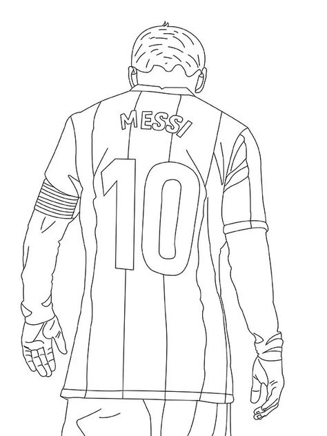 Lionel Messi coloring page How To Draw Messi Easy, Mesi Drawing, How To Draw Messi Step By Step, How To Draw Messi, Football Players Drawing, Messi Art Drawing, Drawing Of Messi, Messi Drawing Easy, Lionel Messi Drawing