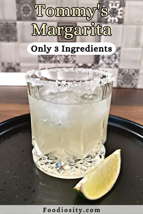 Tommy's Margarita, Tequila Drinks Easy, Agave Margarita, Tequila Agave, Adult Beverages Recipes, Flavored Margaritas, Easy Margarita, Tequila Cocktail, Simple Syrup Recipes