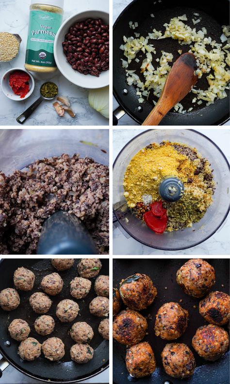 Quinoa And Black Bean Meatballs | Country Life Natural Foods Black Beans Meatballs, Black Bean Balls, Quinoa And Black Bean Recipes, Black Bean Falafel, Black Bean Baby Food Recipes, Black Bean Toddler Recipe, Black Turtle Beans Recipes, Quinoa Meatballs Vegan, Black Bean Meatballs