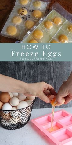 Freezing Eggs In Ice Cube Trays, How To Store Farm Fresh Eggs, How To Store Eggs, How To Freeze Scrambled Eggs, Freezing Scrambled Eggs, Store Eggs Long Term, Storing Eggs Long Term, How To Store Fresh Eggs, Canned Eggs Recipe