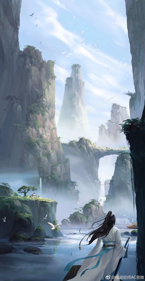 Vas on Twitter: "- mdzs donghua x oppo wallpaper - mdzs season 1 poster… " Chinese Landscape, Fantasy Places, Fantasy Art Landscapes, Fantasy Concept Art, 판타지 아트, Futuristic Architecture, Environment Concept Art, Anime Scenery Wallpaper, 인물 사진