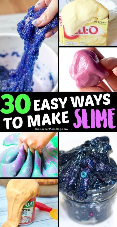 No more "slime fails" — we'll show you TONS of easy ways to make slime with this big collection of simple, but unique slime recipes! Slime Activities, 1 Ingredient Slime, Easy To Make Slime, Pudding Slime, How To Make Pudding, Ways To Make Slime, Cotton Candy Slime, Chocolate Slime, Edible Slime Recipe