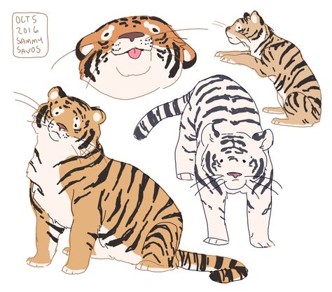 Tigers, Different Types, Animals, Art