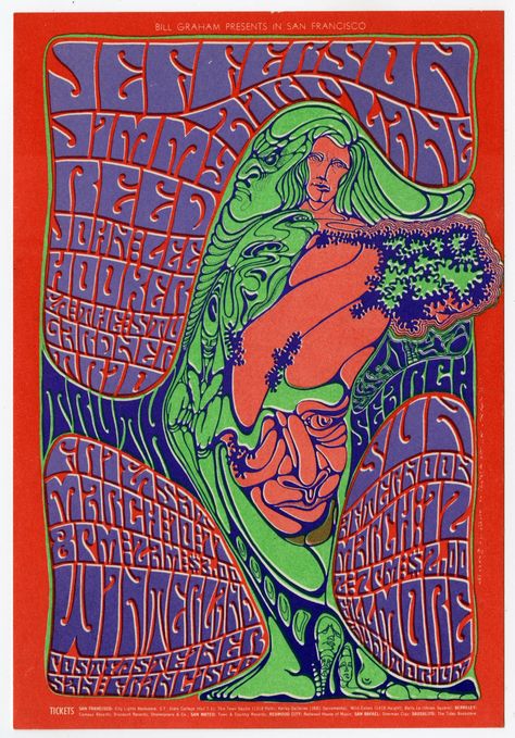 Wes Wilson, Psychedelic Poster Pioneer, Dies at 82 - The New York Times Cool Screensavers, Wes Wilson, Rock Poster Art, Jefferson Airplane, Vintage Concert Posters, Black Light Posters, Wilson Art, Denver Art Museum, The Grateful Dead