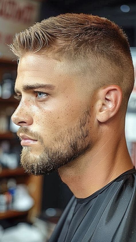 27 Fade Haircuts for Men: Embrace the Fade Trend Faded Beard, Faded Haircut, Faded Beard Styles, Crew Cut Hair, Men Fade Haircut Short, Fade Haircuts For Men, High And Tight Haircut, Best Fade Haircuts, Short Fade Haircut