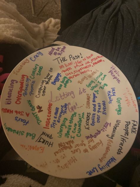 Smash Plates Letting Go, Smash Plate Ideas, Let It Go Plates, Plate Smashing Ideas, Plate Breaking Letting Go Ideas, Let Go Plates, Letting Go Plates Ideas, Breaking Plates To Let Go Ideas, Letting Go Plates