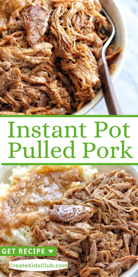 Pulled Pork Appetizer, Pulled Pork Instant Pot Recipe, Instant Pot Bbq Pulled Pork, Instant Pot Pulled Pork, Bbq Pulled Pork Recipe, Homemade Bbq Sauce, Pulled Pork Recipe, Pulled Pork Tacos, Pork Sliders