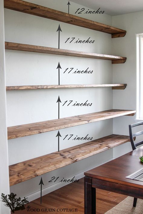 Bathroom Shelves Diy, Dining Room Open Shelving, Diy Bathroom Shelves, Bathroom Shelves Ideas, Diy Shelves Design, Diy Shelves Easy, Diy Shelves Ideas, Easy Home Upgrades, Floating Shelves Ideas