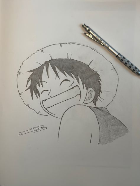 Luffy Drawings, One Piece Drawing Ideas, One Piece Drawing Sketches, Zoro Sketch, Luffy Drawing, Animal Stencil Art, Anime Face Drawing, Drawing Ideas List, Dragon Ball Painting