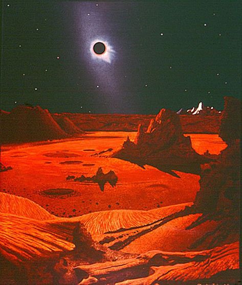 70s Sci Fi Art Retro Futurism, Chesley Bonestell, Sci Fi Aesthetic, John Carter Of Mars, 70s Sci Fi Art, Scifi Fantasy Art, Sci Fi Comics, Classic Sci Fi, Alien Worlds