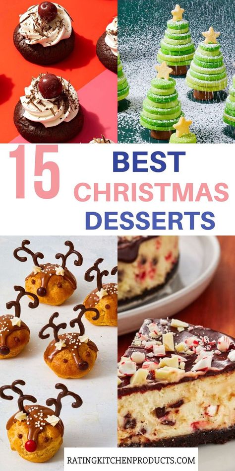 Best Christmas Dessert Holiday Desserts For Party, Christmas Buffet Dessert Ideas, Christmas Bitesize Desserts, Mini Christmas Deserts, Christmas Appetizers Desserts, Christmas Desserts Make Ahead, Xmas Desserts Ideas Parties, Christmas Buffet Desserts, Christmas Dessert Platter Ideas