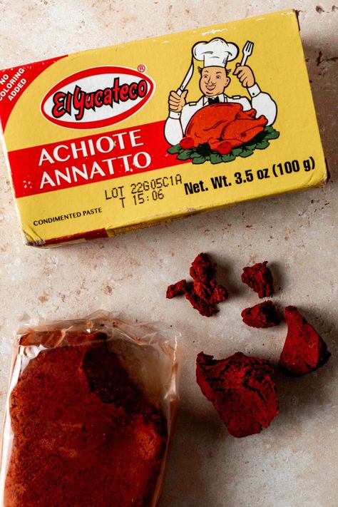 Achiote Paste Substitute: 10 Best Options - Whisked Away Kitchen Achiote Paste Recipes, Achiote Oil Recipe, Achiote Paste, Mexican Sauces, Mexican Sauce, Mexican Seasoning, Tacos Al Pastor, Paste Recipe, Ground Turmeric