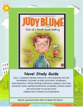 Peter feels like a "fourth grade nothing" with all the attention focused on his little brother, Fudge. Tales of a Fourth Grade Nothing ELA Literature Novel Study GuideComplete reading, literature, novel teaching unit and worksheets. Includes: writing, word work, vocabulary, comprehension, critical thinking, inference, summary, story map, character traits, making connections, printables, science inquiry and more! Work Vocabulary, Science Inquiry, Reading Literature, Novel Study, Character Traits, Making Connections, Story Map, Novel Studies, Little Brother