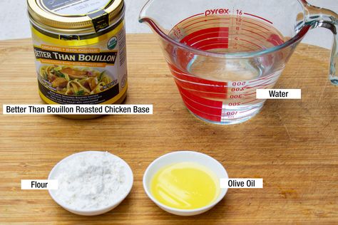 Better Than Bouillon Chicken Gravy, How To Make Gravy With Better Than Bouillon, Chicken Gravy From Bullion, Chicken Bouillon Gravy, Recipes With Better Than Bouillon, Better Than Bullion Gravy, Gravy With Better Than Bouillon, Better Than Bouillon Gravy Recipe, Chicken Gravy Mix Recipe