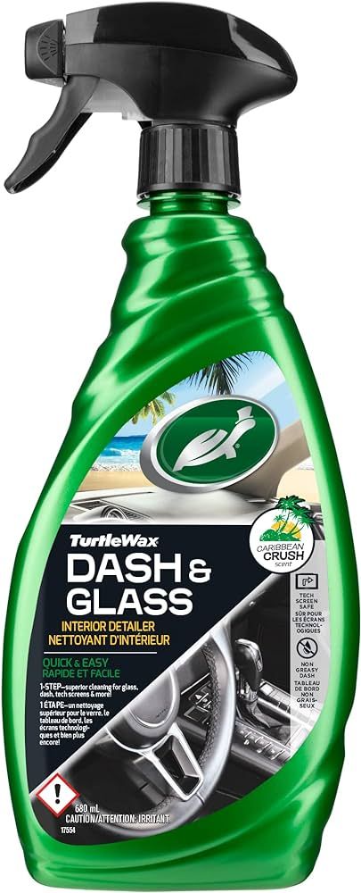 Turtle Wax 50582 Dash & Glass Interior Cleaner and Protectant, Superior Cleaning Spray for Dashboard, Glass, Tech Screen, and All Interior Hard Surfaces, 23 oz, Glass Care - Amazon Canada Dashboard Cleaner, Amazon Canada, Glass Interior, Multipurpose Cleaner, Cleaning Spray, Car Dashboard, Car Windshield, Glass Cleaner, Car Cleaning