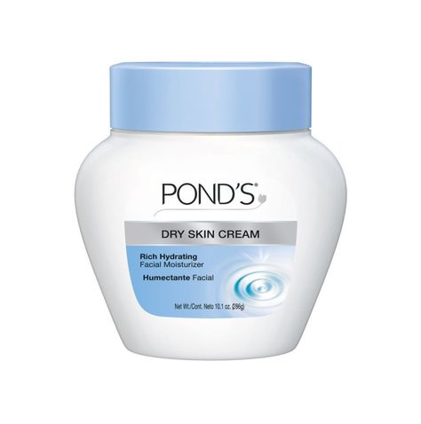 Ponds Hydrating Dry Skin CreamThis Ponds Hydrating Dry Skin Cream ($8) is a rich moisturizer that can be used in the morning and at night. Crema Ponds, Best Drugstore Moisturizer, Dry Skin Cream, Drugstore Moisturizer, Skin Care Routine For 20s, Face Cream Best, Cream For Dry Skin, Cold Cream, Hydrating Moisturizer