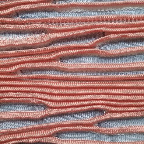 Abstract Knitting, Pleated Knit, Machine Knit, Knit Structure, Textile Texture, Knitting Machine Patterns, Creative Textiles, Knitwear Fashion, Knitted Wit