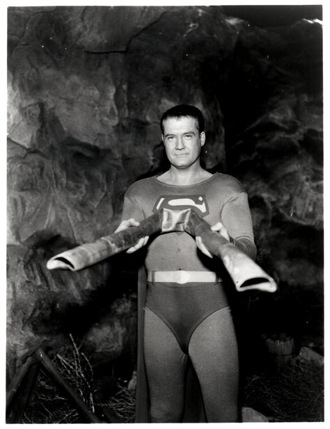 George Reeves Superman George Reeves, 1950s Tv, Superman Photos, Original Superman, First Superman, Interracial Art, George Reeves, Superman Comic Books, Batman Tv Show