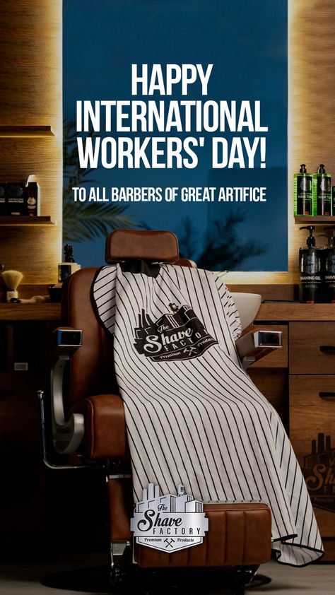 Happy International Workers' Day to all barbers of great artifice! #TheShaveFactory #BarberShop #BarberLife #BarberLove #BarberTools #BarberCulture #BarberSupplies #BarberLifeStyle #BarberEssentials #BarberToolsPro #BarberSupplyCo #BarberSupply #BarberPro #BarberShopLifestyle #BarberConnect #BarberLifestyle #StylingSpray International Workers Day, Workers Day, Happy Day, Live For Yourself, Life Is Good, Spray, Quick Saves