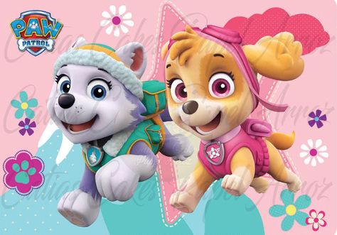 6/fev/2018 - Resultado de imagen para decoracion paw patrol Paw Patrol Birthday Card, Paw Patrol Clipart, Paw Patrol Stickers, Paw Patrol Party Decorations, Pink Paw Print, Everest Paw Patrol, Paw Patrol Girl, Skye Paw, Paw Patrol Pups