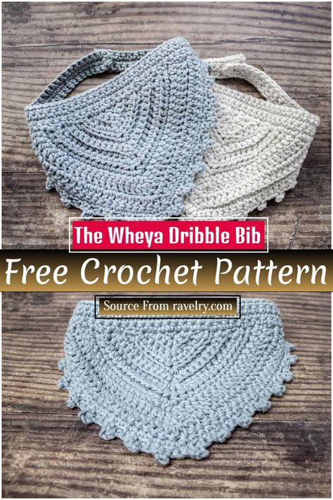 Baby Bibs Patterns Free, Bandana Bib Pattern, Crochet Baby Projects, Crochet Baby Bibs, Baby Drool Bibs, Crochet Bib, Baby Bibs Patterns, Bib Pattern, Easy Crochet Baby