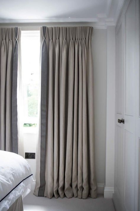 Curtains Drapery Styles, Style Salon, Curtains Ideas, Curtain Styles, Bedroom Curtains, Custom Drapes, Curtains Living, Pleated Curtains, Bedroom Windows