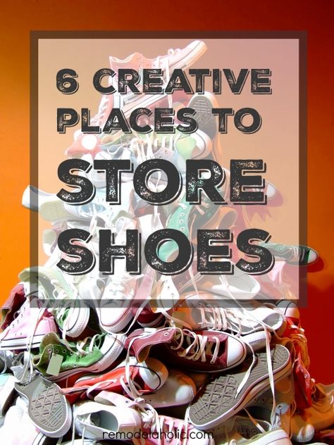 6 creative places to store shoes Breezeway Entrance, Ways To Store Blankets, Shoe Cubby Bench, Shoes Organization, Shoe Solutions, Shoe Storage Ottoman, Store Blankets, Shoe Organization, Living Room Blanket