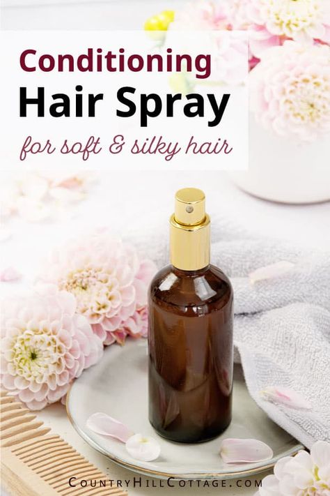 Diy Leave In Conditioner Spray, Leave In Conditioner Spray, Diy Hair Spray, Homemade Conditioner, Diy Conditioner, Soft Silky Hair, Nail Growth Tips, Grow Nails Faster, Spray Conditioner