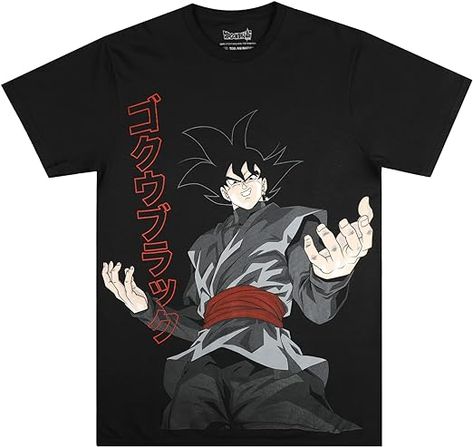 100% Cotton Pull On closure Machine Wash CUSTOM DESIGN: An oversized print of Goku black decorates the front of this graphic tee while red kanji letters next to the character spell out his name. Dragon Ball Super fans will love this cool character design. Dragon Ball Super Goku Black, Cool Character Design, Kanji Letters, Goku Black, Dragon Drawing, Son Goku, Kawaii Fashion, Dragon Ball Super, Black T Shirt