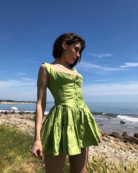 Vanessa Mooney on Instagram: “On planet earth” Green Fairy Costume, Edgy Streetwear, Satin Style, Corset Fashion, Party Inspo, Vanessa Mooney, Apple New, Candy Apple, Fairy Costume