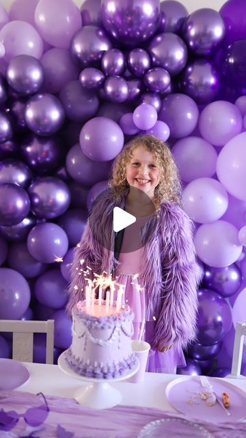 Laura Dunford on Instagram: "The Eras Tour: Lucy’s Version — a very purple Taylor Swift party filled with magic. It was the very best day celebrating our Lu girl complete with all the treats, friendship bracelets, an Easter egg hunt and karaoke. We couldn’t have made this magic without the talents of: 

Partywares and balloons: @alittleconfettishop 
Plate and cup design by: @kelseyklos 
Cake: @8cakesyyc 
Sweet party favors: @sugarcubeyyc 
Outfit: @walmartcanada @amazonca 
Cookies: @dunfordgirls" Taylor Swift Party Favors Kids, Taylor Swift Party Balloons, Taylor Swift Watch Party Snacks, Taylor Swift 6th Birthday, Purple Taylor Swift, Sweet Party Favors, Taylor Swift Viewing Party, Taylor Swift Birthday Party Ideas, Swift Party