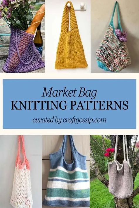 Market Bag Knitting Patterns – Knitting Knit Market Bag, Market Bag Pattern, Knitting Quilt, Indie Craft, Kids Market, Diy Knit, Bag Knitting, Bag Pattern Free, Market Tote Bag