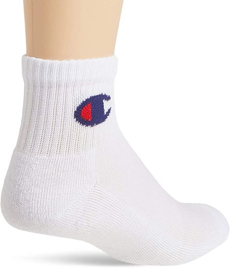 Champion Men's Double Dry Moisture Wicking Logo 6-Pack Ankle Socks, Assorted, Shoe Size: 6-12: Amazon.ca: Clothing & Accessories Champion Socks, Men Socks, Champion Brand, Champion Logo, Up Game, Athletic Apparel, Casual Socks, Cotton Socks, 6 Packs